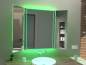 Preview: Klappspiegel Carraras mit LED Beleuchtung RGB Farbwechsel Grün