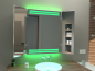 Preview: Klappspiegel Jandias mit LED Beleuchtung RGB Farbwechsel Grün Preview: Klappspiegel Jandias mit LED Beleuchtung RGB Farbwechsel Grün