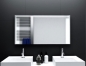 Mobile Preview: Badspiegel Loreno mit LED Beleuchtung links, rechts und oben von Glaswerk24 - Qualität Made in Germany