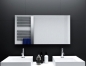 Preview: Badspiegel Reims mit LED Beleuchtung links, rechts und oben von Glaswerk24 - Qualität Made in Germany