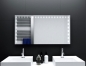 Mobile Preview: Badspiegel Villeurs mit LED Beleuchtung links, rechts und oben von Glaswerk24 - Qualität Made in Germany