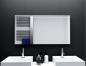 Preview: Badspiegel Bergerac mit LED Beleuchtung links, rechts und oben von Glaswerk24 - Qualität Made in Germany