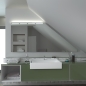 Preview: Spiegel für Dachschrägen - AVELAR DS mit LED Beleuchtung
