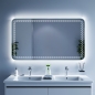 Mobile Preview: Badspiegel  Cognac  mit LED Beleuchtung
