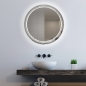Preview: Runder Badspiegel mit LED-Beleuchtung für Ihr Bad nach Maß - Laserspiegel LDR504