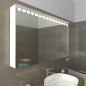 Preview: Badspiegelschrank mit LED Beleuchtung ROSKILDE, seitlich beleuchtet