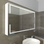 Mobile Preview: Badspiegelschrank mit LED Beleuchtung LARVIK | seitlich