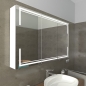 Preview: Badspiegelschrank mit LED Beleuchtung ARENDAL | seitlich