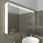Preview: Badspiegelschrank mit LED Beleuchtung KOPERVIK, seitlich beleuchtet