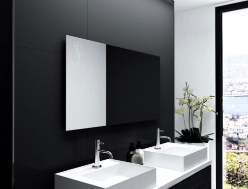 Badspiegel Ferrand mit LED Beleuchtung - Preisgünstig, Formschön und Modern bei Glaswerk24