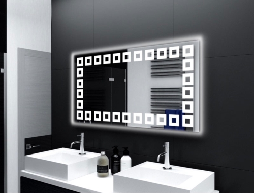Badspiegel Viterbo mit LED Beleuchtung