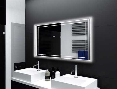 Badspiegel Cerignola mit LED Beleuchtung