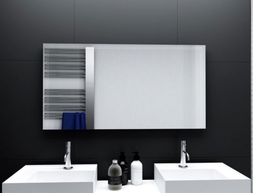 Badspiegel Privas mit LED Beleuchtung links, rechts und oben von Glaswerk24 - Qualität Made in Germany