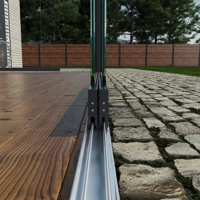 glasschiebewand