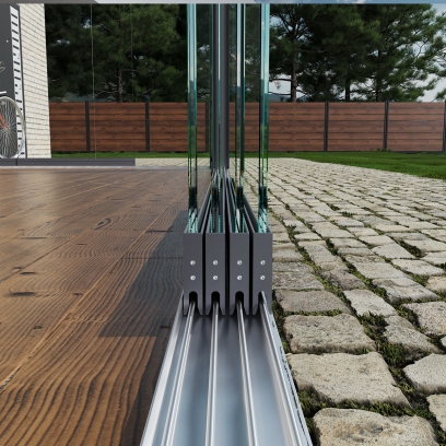 glasschiebewand