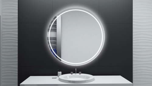 Runder Badspiegel mit LED-Beleuchtung für Ihr Bad nach Maß - Badspiegel Rund ADEO von Glaswerk24