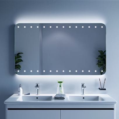 Badspiegel Accras mit LED Beleuchtung