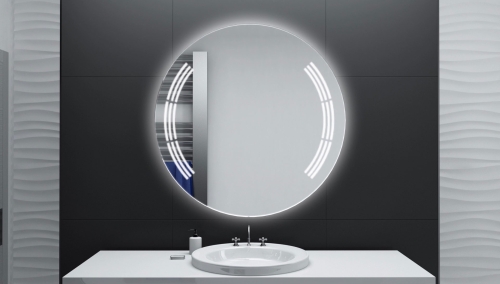Runder Badspiegel mit LED-Beleuchtung für Ihr Bad nach Maß - Badspiegel Rund AMICA von Glaswerk24