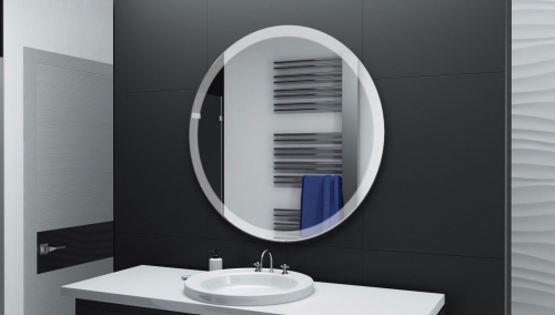 Badezimmerspiegel rund mit LED Beleuchtung Amir