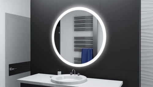 Badspiegel rundBadezimmerspiegel rund mit LED Beleuchtung Amir