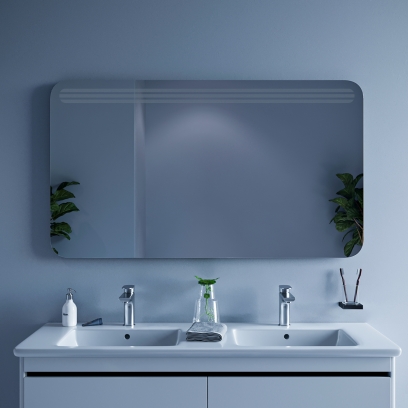 Badspiegel Arevalo RAD mit LED Beleuchtung
