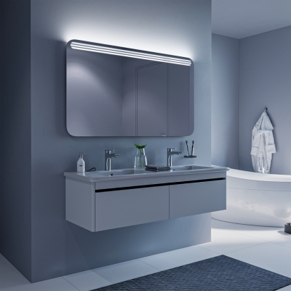 Badspiegel Arevalo RAD mit LED Beleuchtung