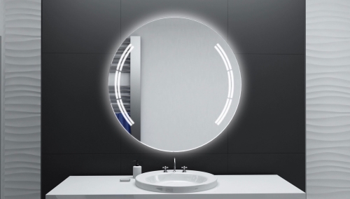 Badspiegel rund mit LED Beleuchtung Arome
