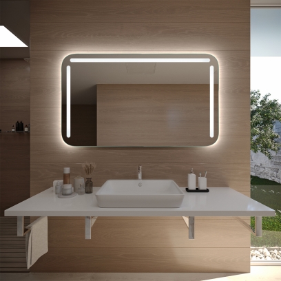 Badspiegel BASTIA RAD mit LED Beleuchtung