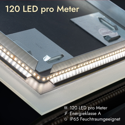 Laser-Badspiegel LD401 LED-Band 120 LED pro Meter