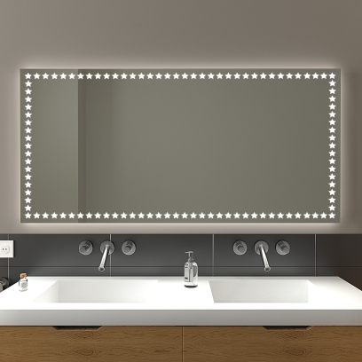 Badspiegel Lille mit LED Beleuchtung