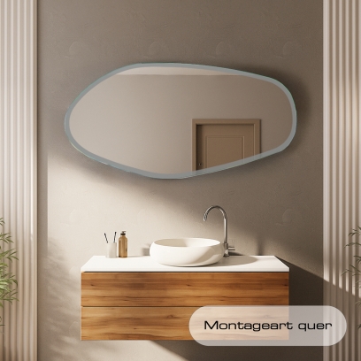 Preview: Badspiegel Brindisi mit LED Beleuchtung