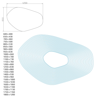 Preview: Asymmetrischer Spiegel Moraine-3 ASM