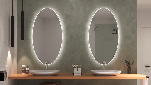 LED Badspiegel SETE-EL 15 mit LED Beleuchtung nach Maß