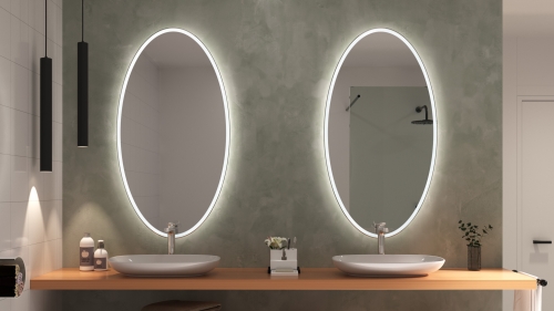 LED Badspiegel SETE-EL 20 mit LED Beleuchtung nach Maß