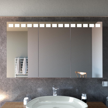Badspiegelschrank mit LED Beleuchtung