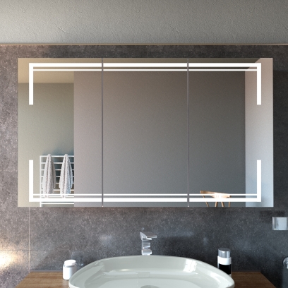 Badspiegelschrank mit LED Beleuchtung ARENDAL