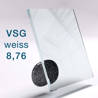 VSG aus Weissglas klar 8,76mm
