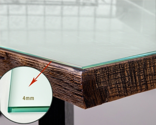 Tisch-Auflageplatte Satinato aus Floatglas  4mm