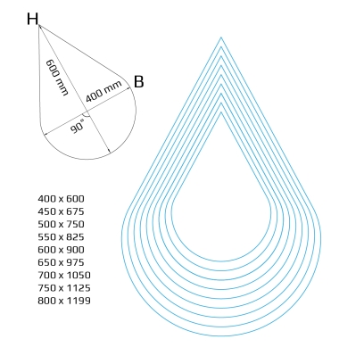Asymmetrischer Spiegel Gouin-3 ASM