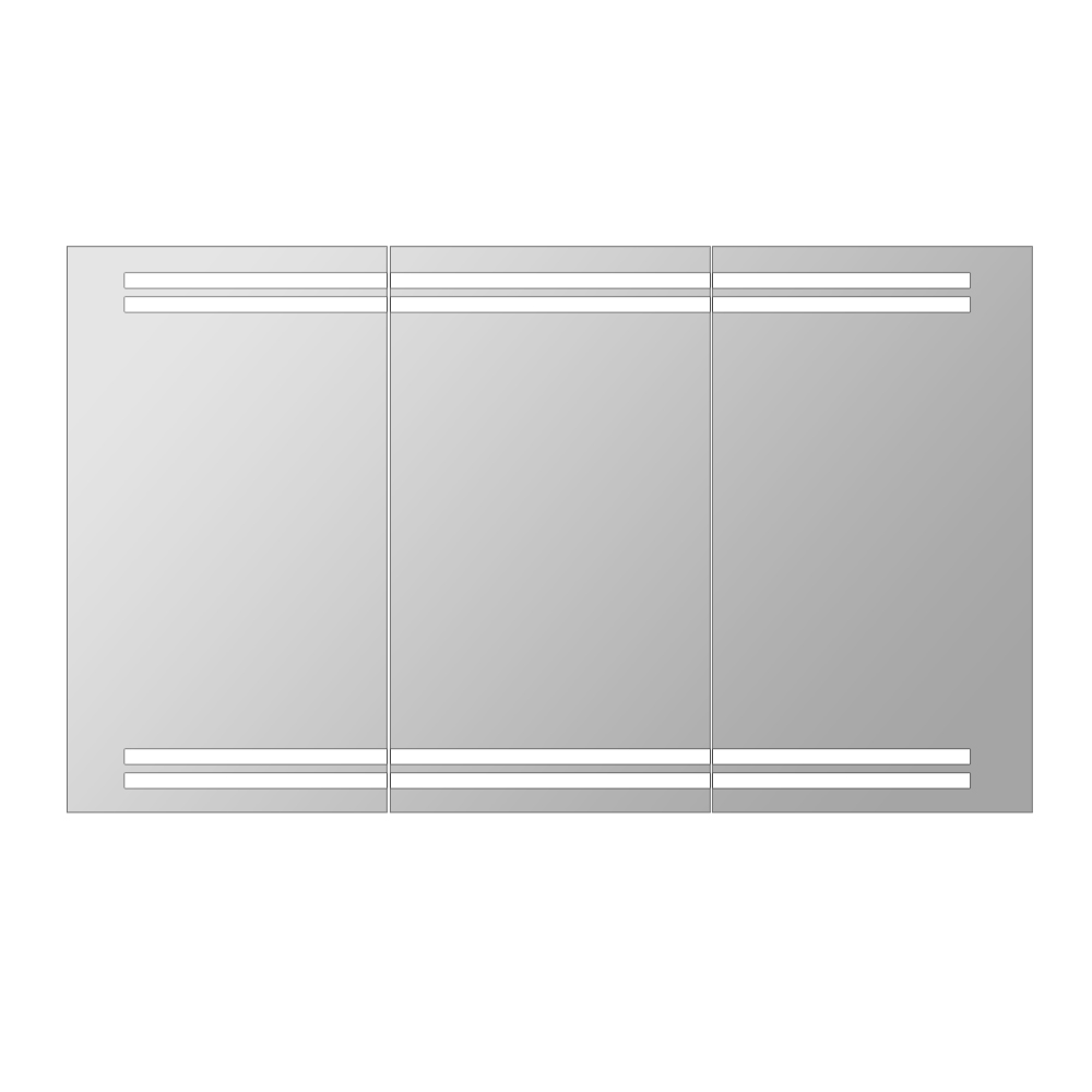Spiegelschrank COMINO mit LED Beleuchtung | Glaswerk24