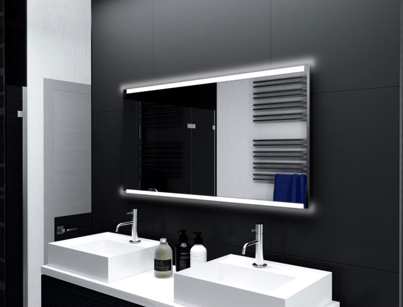 Badspiegel Biot mit LED Beleuchtung