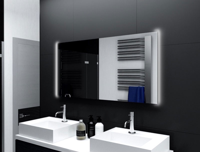 Badezimmer-Spiegel Grasse mit LED Beleuchtung