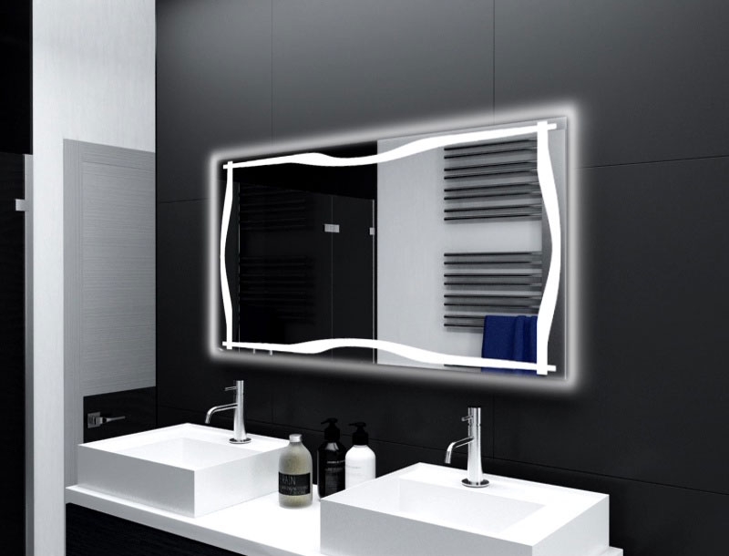 Badspiegel Cesena mit LED Beleuchtung