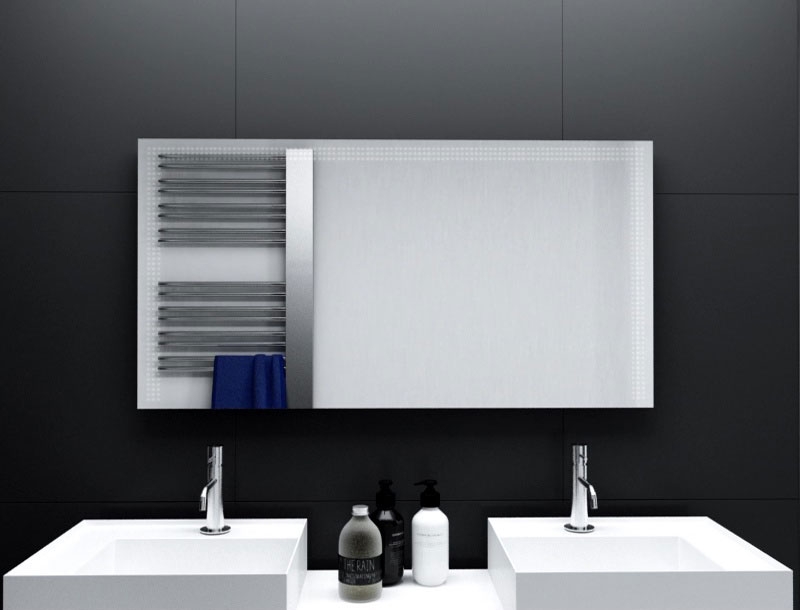 Badspiegel Reims mit LED Beleuchtung links, rechts und oben von Glaswerk24 - Qualität Made in Germany