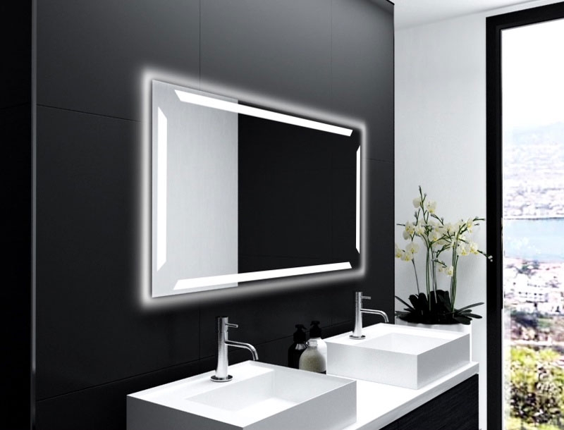 Badspiegel Pesaro mit LED Beleuchtung