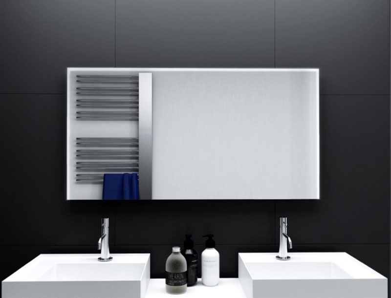 Badspiegel Laon mit LED Beleuchtung links, rechts und oben von Glaswerk24 - Qualität Made in Germany