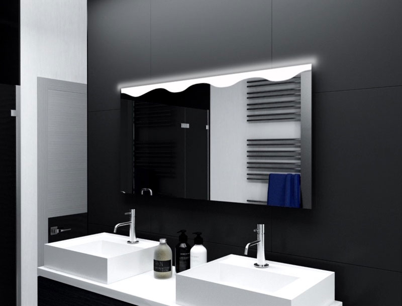 Badspiegel Vannes mit LED Beleuchtung