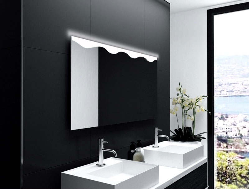 Badspiegel Vannes mit LED Beleuchtung