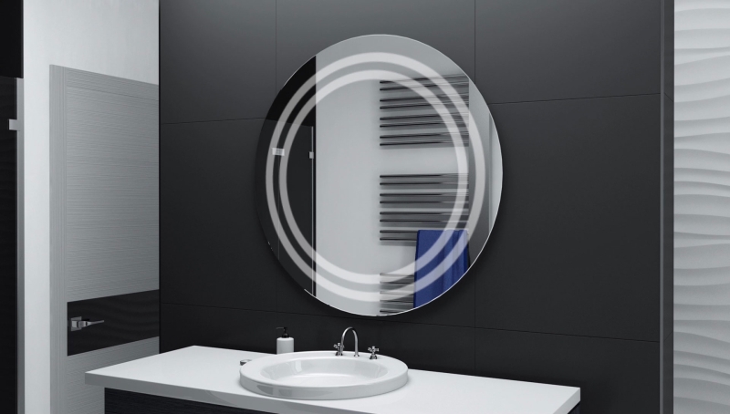 Runder Badspiegel mit LED-Beleuchtung für Ihr Bad nach Maß - Badspiegel Rund AMOR von Glaswerk24