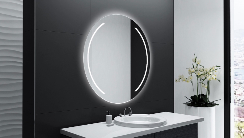 Runder Badspiegel mit LED-Beleuchtung für Ihr Bad nach Maß - Badspiegel Rund ASIR von Glaswerk24